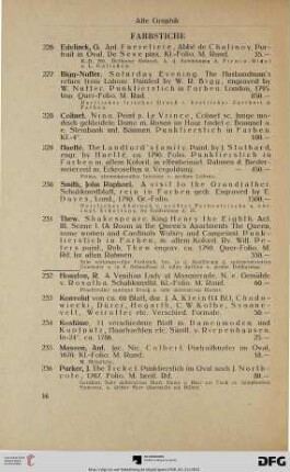 Farbstiche (Nr. 226-242)