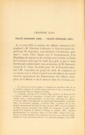 Chapitre XXVI. Traité Cogordan (1886). - ...