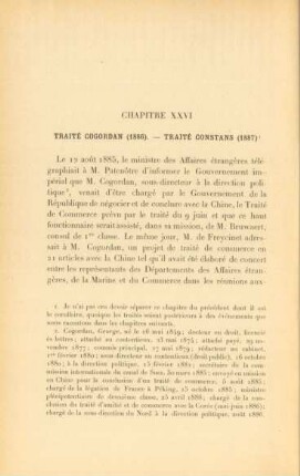 Chapitre XXVI. Traité Cogordan (1886). - ...