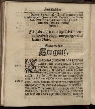 Sonderbahrer Eingang
