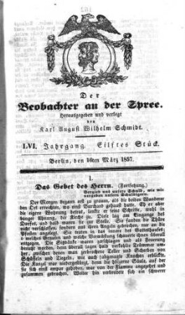 11. Stueck, 16. März 1857
