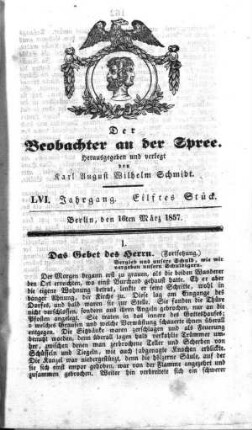 11. Stueck, 16. März 1857