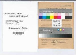 Entnazifizierung Gisbert Kraayvanger , geb. 20.07.1892 (Klempnermeister)