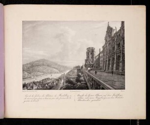 Heidelberg, Schloss, Altan von Westen gesehen