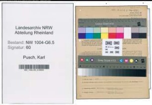 Entnazifizierung Karl Pusch , geb. 03.06.1891 (Kaufm.Angestellter)
