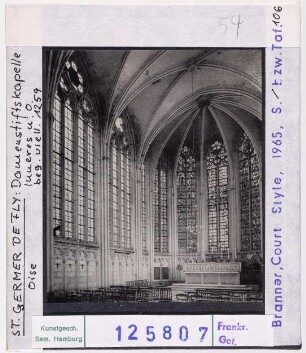 Saint-Germer-de-Fly: Damenstiftskapelle, Inneres nach Osten