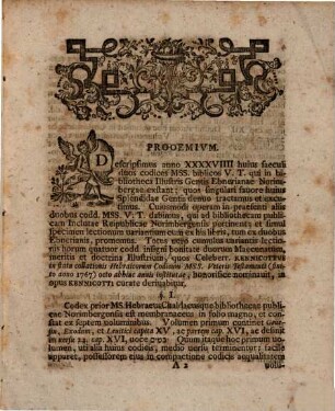 Dissertatio De Dvobvs Codicibvs Mss. V. T. Bibliothecae Pvblicae Norimbergensis