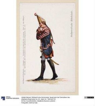 Stollwerk'sche Schokolade. Spielmann der Grenadiere des Infanterie-Regiments No. 26.