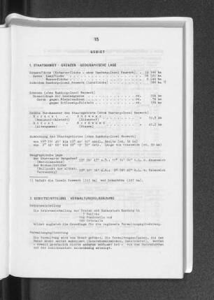 2. Gebietseinteilung - Verwaltungsgliederung