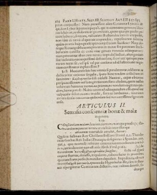 Articulus II. Semasia conscientiæ bonæ & malæ in genere.