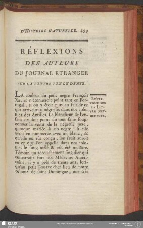 Réflexions Des Auteurs Du Journal Etranger Sur La Lettre Précédente