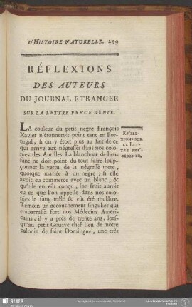 Réflexions Des Auteurs Du Journal Etranger Sur La Lettre Précédente
