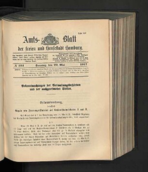 No. 124, 20. Mai 1917