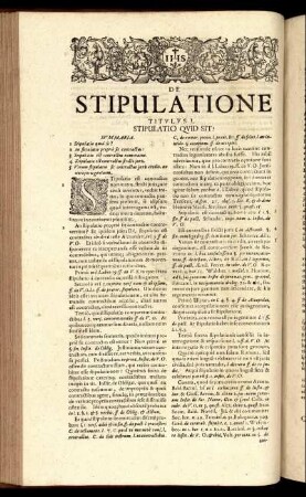 De Stipulatione.