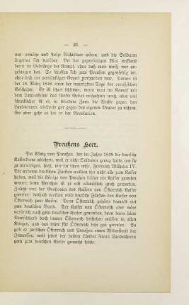 Preußens Heer