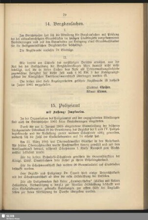 15. Polizeiamt. Mit Anhang: Impfwesen
