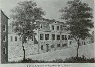 Weimar, Schillerhaus an der Esplanade (Schillerstraße)