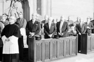 Freiburg: Münster, Ehrengäste bei der Inthronisation