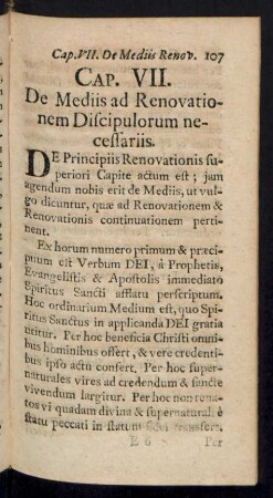 Cap. VII. De Mediis ad Renovationem Discipulorum necessariis