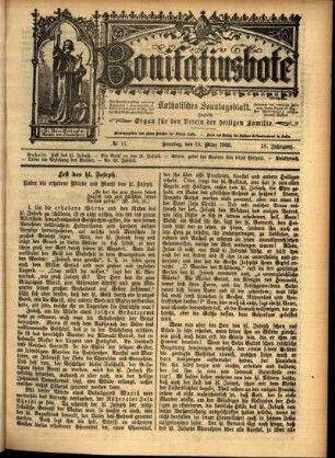Ausgabe vom Sonntag, den 18. März 1900.