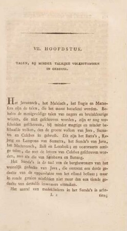 VII. Hoofdstuk. Talen, bij minder talrijke volksstammen in gebruik