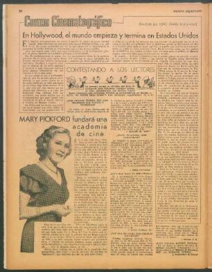 Correo cinematográfico : Atendido por King desde Hollywood