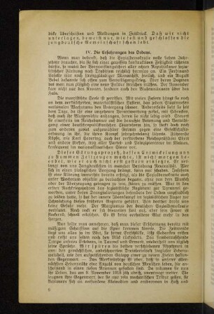 IV. Die Erfahrungen des Ordens.