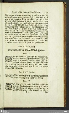 Das XXIV. Capitel. Die Gewölber im Quer-Mittel-Gange. Num. IV.