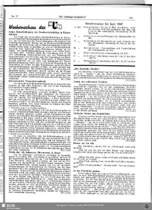 Steuertermine für Juni 1937