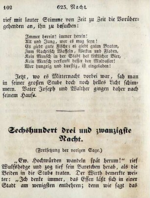 Sechshundert drei und zwanzigste Nacht