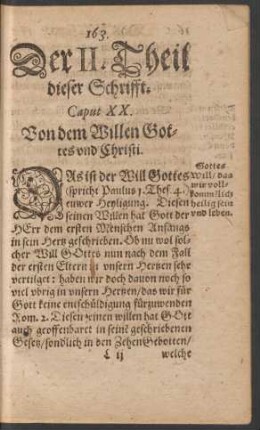 Der II. Theil dieser Schrifft.