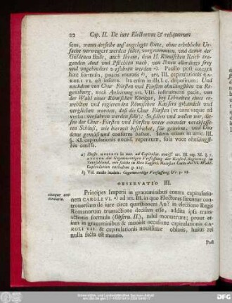 Observatio III.