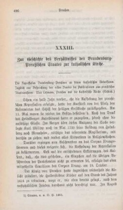 496-525 Zur Geschichte des Verhältnisses des Brandenburg-Preußischen Staates zur katholischen Kirche : Schluß