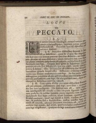 Locus De Peccato