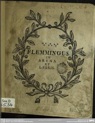 Flemmingus in arena et lauris