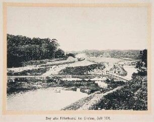 Nord-Ostsee-Kanal - alter Eiderkanal, Umbauarbeiten (1891)