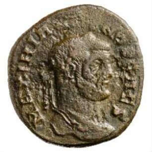 Münze, Follis, 297 - 298 n. Chr.