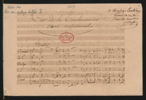 La Toulousaine; Coro maschile; G-Dur