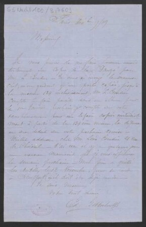 Brief an B. Schott's Söhne : 09.12.1859