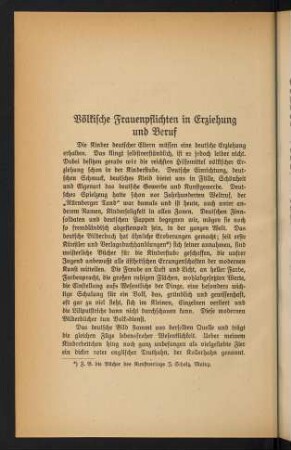 32-50, Völkische Frauenpflichten in Erziehung und Beruf
