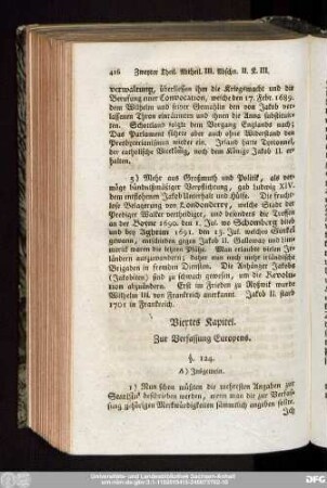 Viertes Kapitel. Zur Verfassung Europens.