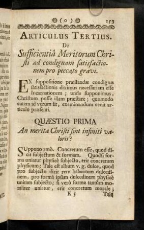 153-173, Quaestio Prima