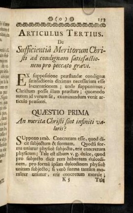 153-173, Quaestio Prima