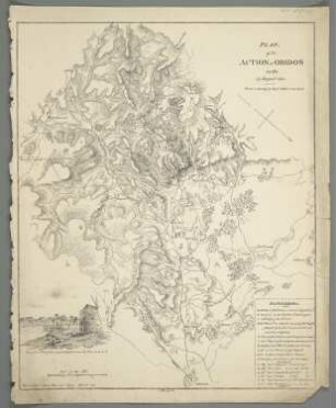 Plan of the Action of Obidos on the 17. August 1808