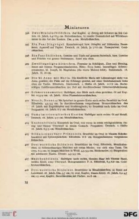 Miniaturen (Nr. 396-420)