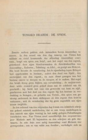 Tongko Brahm, de spion