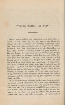 Tongko Brahm, de spion