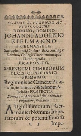 Johanni Adolpho Kielmanno