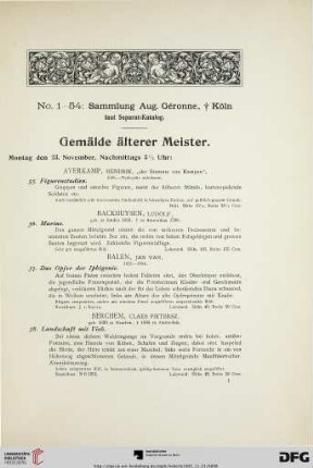 Gemälde älterer Meister (Nr. 55-199)