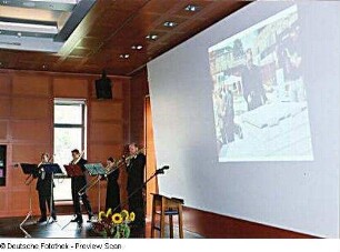 Auftritt des Posaunenquartetts "Posaunissimo" Dresden (Robert Franke, Andreas Winkler, Liane Holz, Peter Conrad)